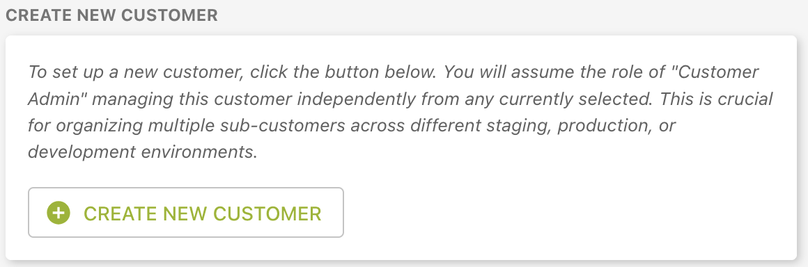Add a new customer